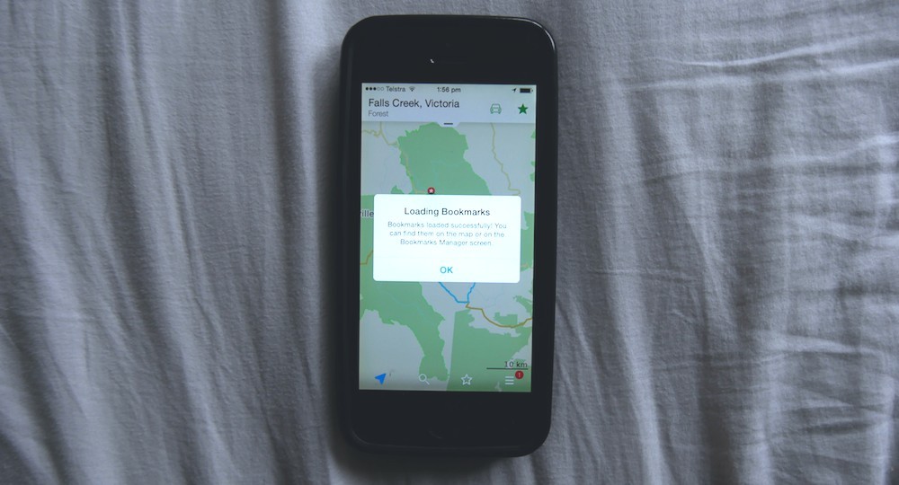 Bookmark loading maps.me